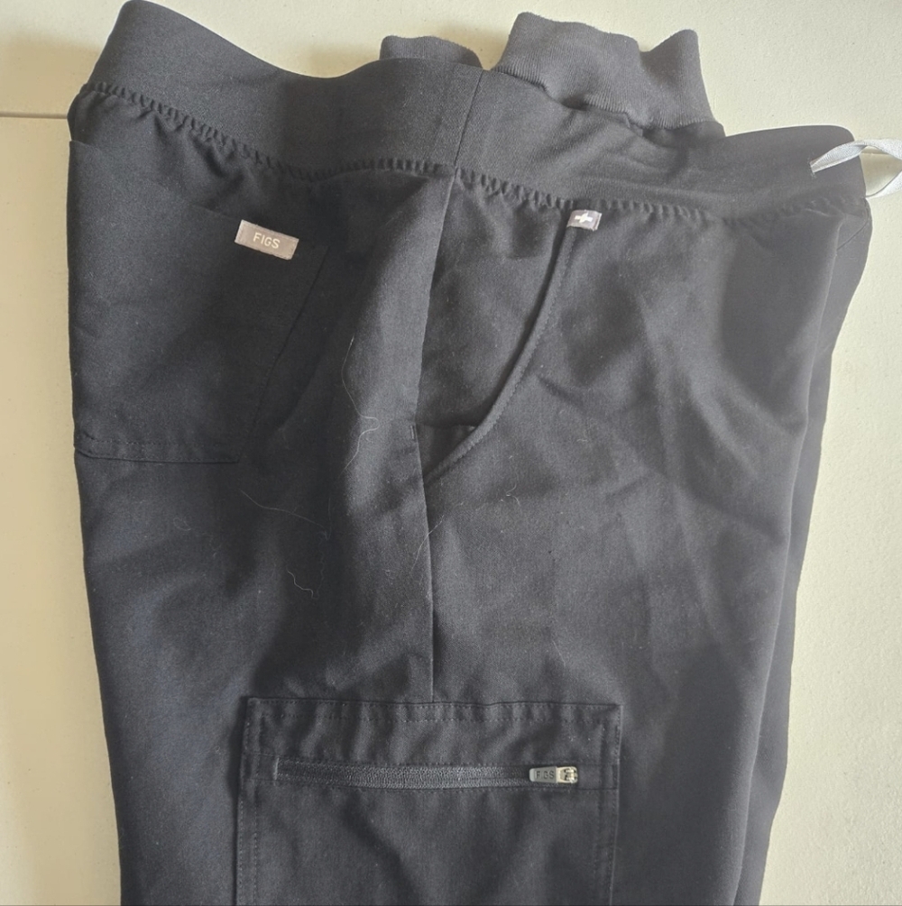Figs Womens Zamora Jogger Scrub Pants Black Color Size Medium